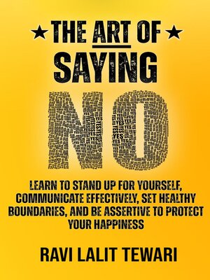 cover image of The Art of Saying NO